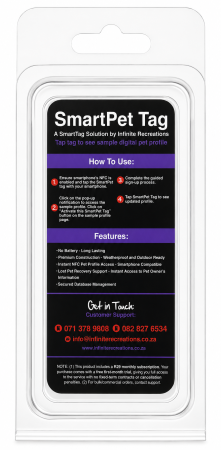 SmartPet Tag Packaging Back